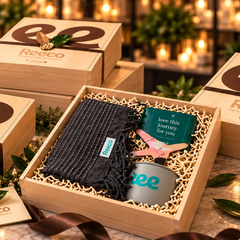 Olive Gift Co. holiday gifts packed and ready to ship